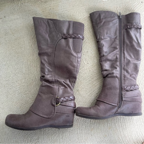 Brown Boots Wedge | Poshmark